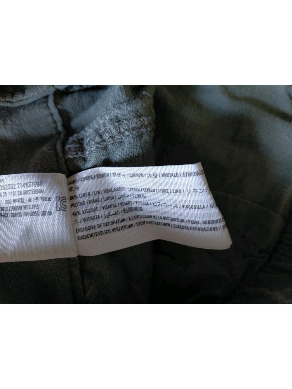 Hollister Womens Size Small Ultra High Rise Baggy Cargo Pants Linen Blend Green - Picture 4 of 9